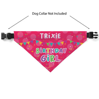 Birthday Girl Personalized Pet Bandana