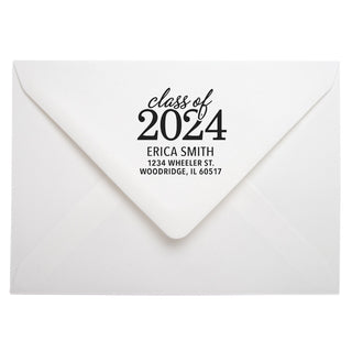 Class Of Personalized Return Address Rubber Stamp