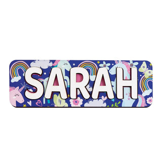 Pretty Unicorn Wood Name Puzzle 2-5 Letters