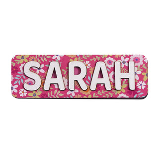 Pretty Florals Wood Name Puzzle 2-5 Letters