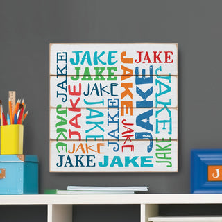 Name pattern shiplap wall art 