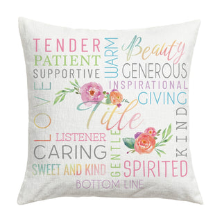 Sweet Grandma Personalized 17x17 Throw Pillow