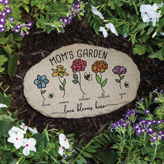 Love Blooms Here Personalized Garden Stone