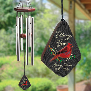 I Am Always With You Cardinal Memorial Wind Chime