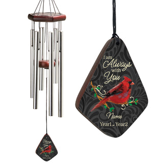 I Am Always With You Cardinal Memorial Wind Chime