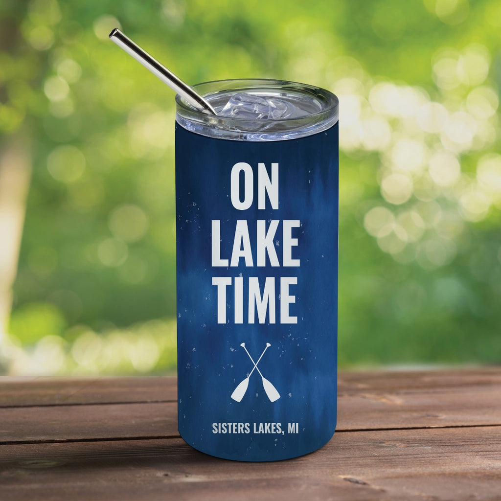 On Lake Time Tumbler – Personalized Planet