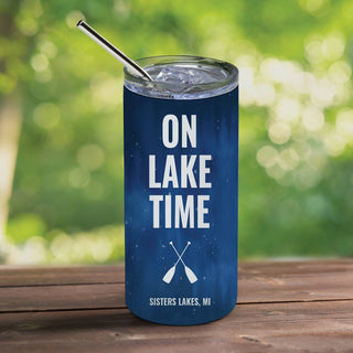 On Lake Time Steel Tumbler