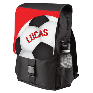 Red Soccer Ball Backpack