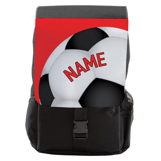 Red Soccer Ball Backpack