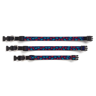 Lobster Pattern Pet Collar - 12"-16"- Small