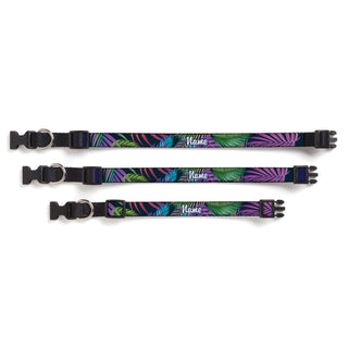 Polarized Palms Pattern Pet Collar 16"-20" - Medium