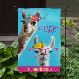 Sassy Llamas Garden Flag