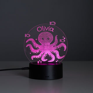 Octopus Personalized LED Acrylic Nighlight