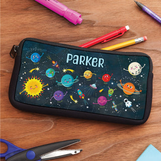 Happy Solar System Personalized Pencil Case