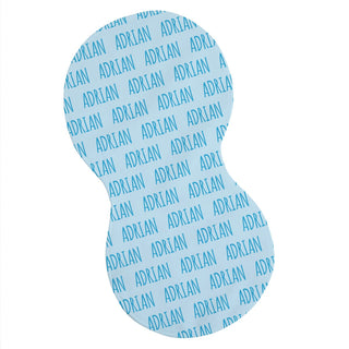 Blue Name Pattern Baby Burp Cloth