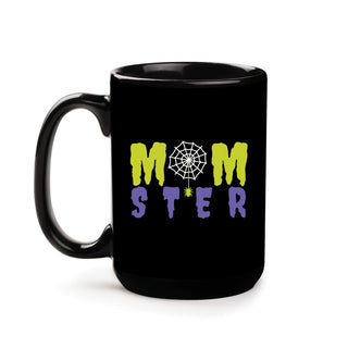 MOMster 15 oz Personalized Black Mug