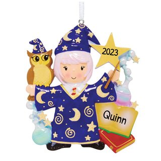 Wizard Girl Personalized Ornament