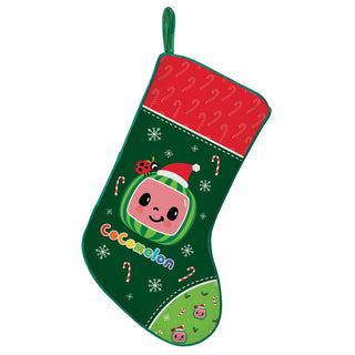 CoComelon Watermelon Personalized Green Trim Stocking