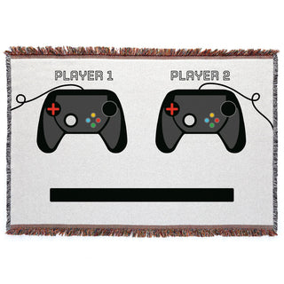 Gamers Personalized Fringe Throw Blanket