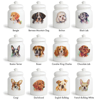 Dog Breeds Personalized Treat Jar