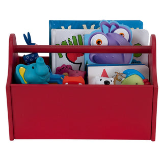 Initial & Name Pattern Red Toy Caddy