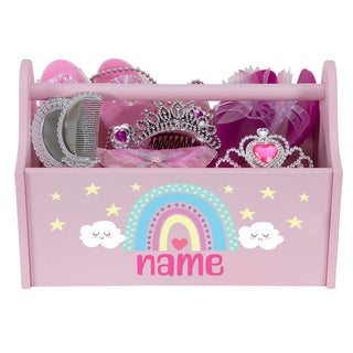 Sweet Rainbow Pink Toy Caddy