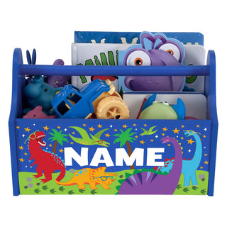 Dinosaur Friends Blue Toy Caddy