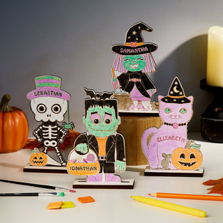 Halloween DIY White Wood Characters