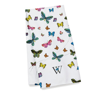 Beautiful Butterflies Bath Towel Name & Initial