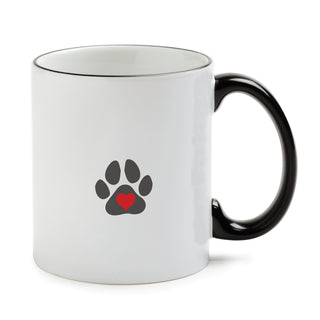 I Love My Dog Mug with Black Handle and Rim 11oz