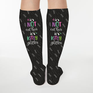 It's Not Cat Hair It’s Kitty Glitter Adult Tube Socks