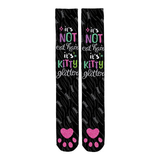 It's Not Cat Hair It’s Kitty Glitter Adult Tube Socks