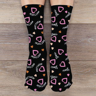 Just Meowied Cat Couple  Adult Crew Socks