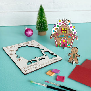 DIY Gingerbread House Postcard