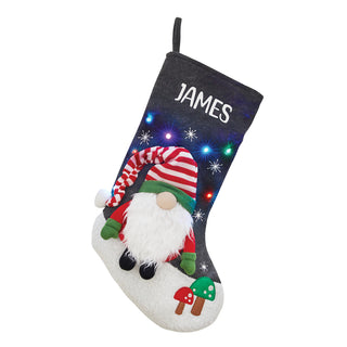 LED Boy Gnome Stocking