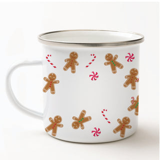 Gingerbread Candy Cane Pattern Camp Mug