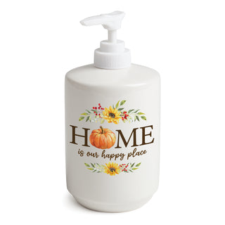 HOME Fall Floral Pumpkin Soap Dispenser