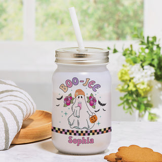 Boo-Jee Halloween Gift Mason Jar Mug