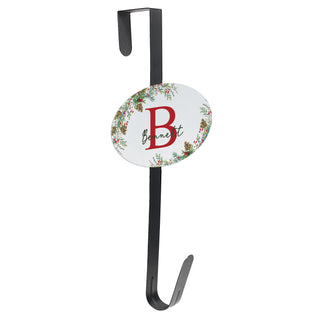 Christmas Pine Name & Initial Wreath Door Hanger