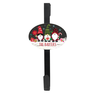 Holiday Gnomes Wreath Door Hanger