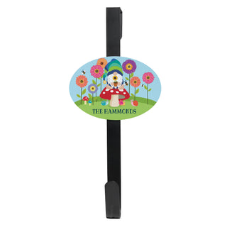 Fun Floral Gnome Wreath Door Hanger