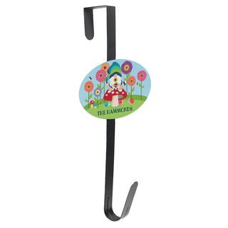 Fun Floral Gnome Wreath Door Hanger