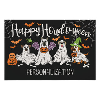 Happy Howl-O-Ween Doormat - 18x27 Inch, 1/4" Thick