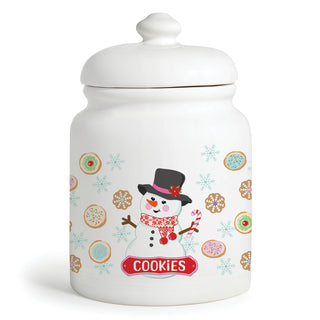 Cute Grandma Snowlady Cookie Jar 