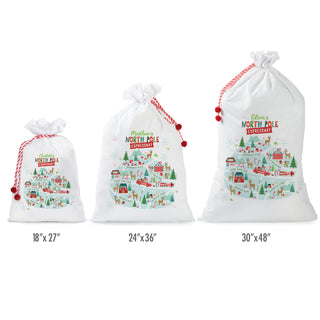 North Pole Expressway Santa Sack - 18x27