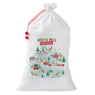 North Pole Expressway Santa Sack - 30x48