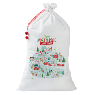 North Pole Expressway Santa Sack - 30x48