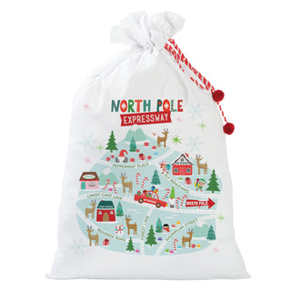 North Pole Expressway Santa Sack - 24x36