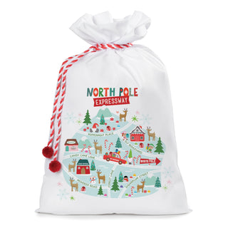 North Pole Expressway Santa Sack - 18x27