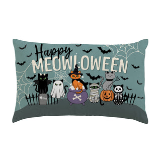 Happy Meowloween Lumbar Pillow